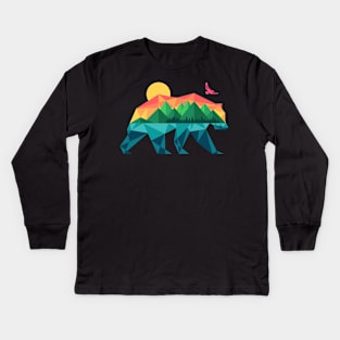 Mountain Bear Kids Long Sleeve T-Shirt